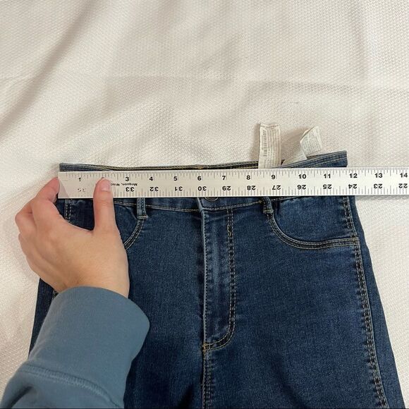 Zara Dark Wash High Rise‎ Waist Skinny Jeans - Picture 6 of 8